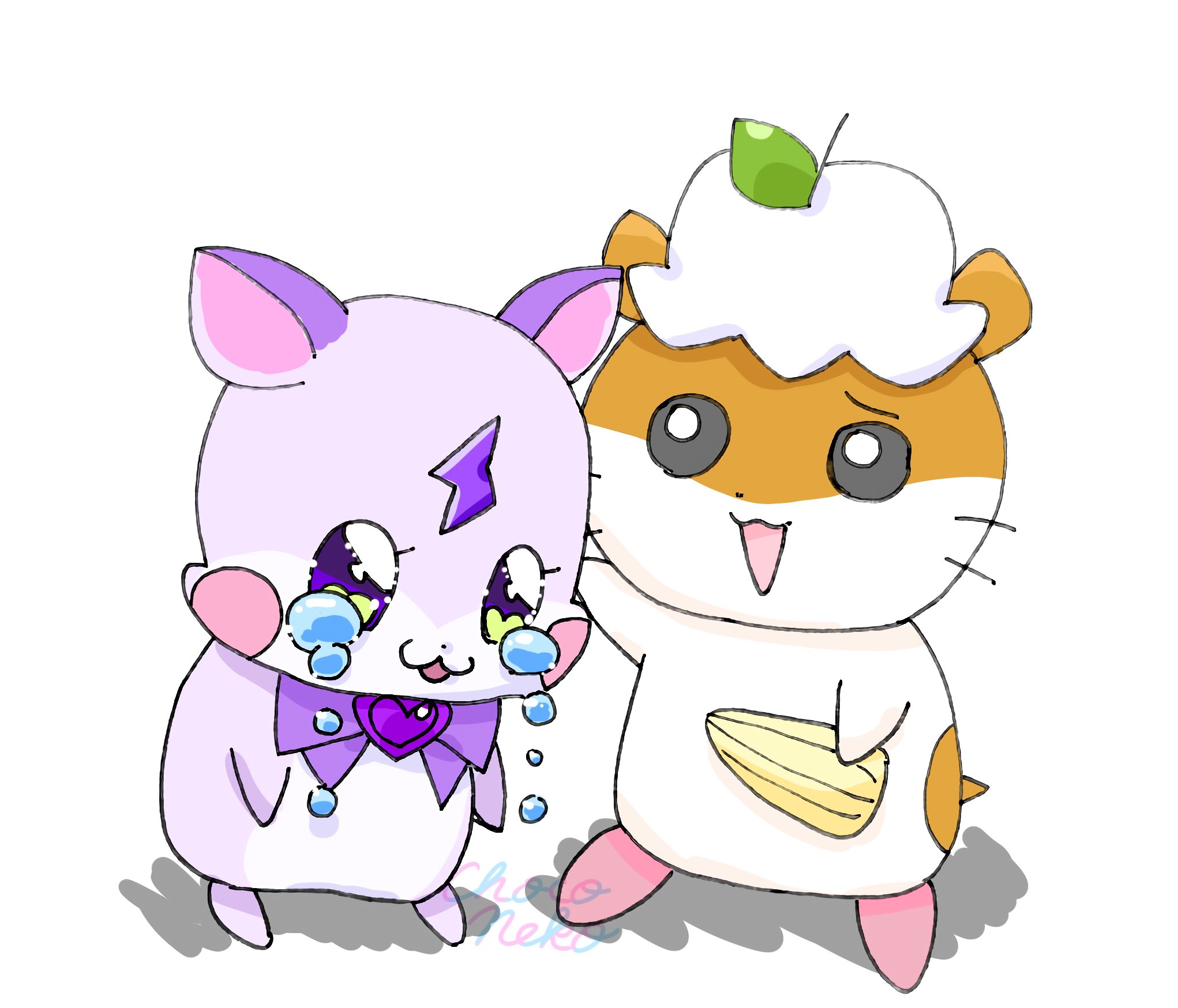 キラキラ⭐️　ひょっこり猫 SMILE KIDS ねながらひっぱりコード 猫 4個セット「かお・のび