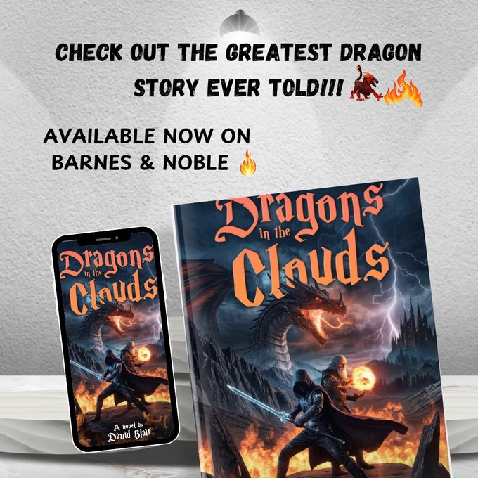The skies crackle with lightning as a young boy asks, 'Daddy, where does lightning come from?' This question sets off an epic adventure involving dragons, magic, and betrayal that could reshape the very world. By @DavidBlair46320Available on - barnesandnoble.com/w/dragons-in-t……………
