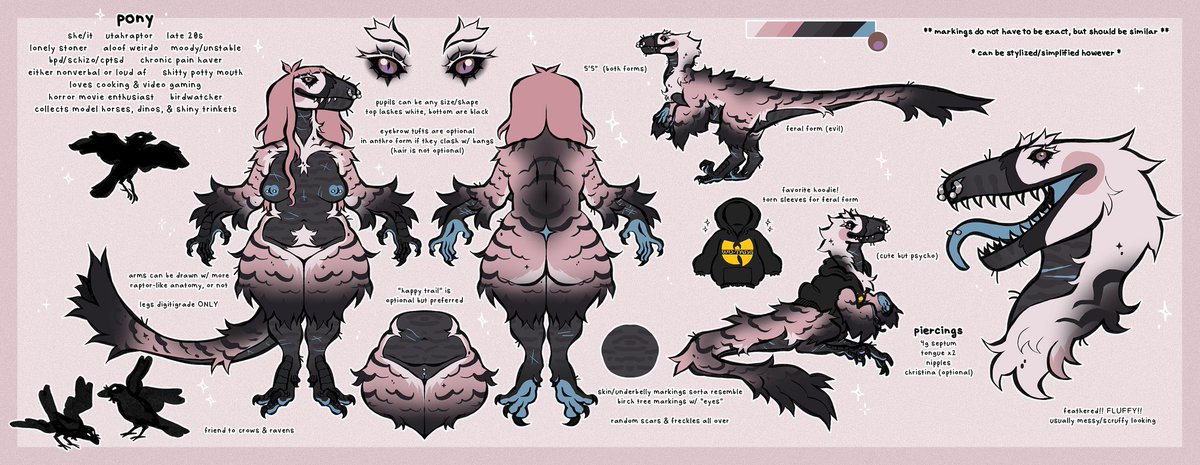 theropony's tweet image. ₊⊹ 𝐩𝐨𝐧𝐲 ✧ 𝟐𝟗 ✧ 𝐬𝐡𝐞/𝐢𝐭 ✧ 𝐬𝐡𝐲 ✧ 𝐟𝐮𝐫𝐫𝐲 𝐚𝐫𝐭𝐢𝐬𝐭 ✧ 𝐩𝐧𝐰 ⊹₊
♡𝐬: pink, horses, dinosaurs, dragons, dogs, video games, horror movies, asoiaf, dabs, & drawing naked furry ladies
𝐦𝐚𝐢𝐧 𝐟𝐮𝐫𝐬𝐨𝐧𝐚𝐬: utahraptor & horsey