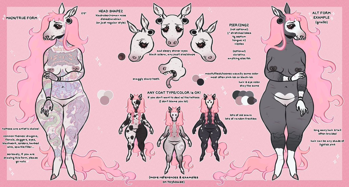 theropony's tweet image. ₊⊹ 𝐩𝐨𝐧𝐲 ✧ 𝟐𝟗 ✧ 𝐬𝐡𝐞/𝐢𝐭 ✧ 𝐬𝐡𝐲 ✧ 𝐟𝐮𝐫𝐫𝐲 𝐚𝐫𝐭𝐢𝐬𝐭 ✧ 𝐩𝐧𝐰 ⊹₊
♡𝐬: pink, horses, dinosaurs, dragons, dogs, video games, horror movies, asoiaf, dabs, & drawing naked furry ladies
𝐦𝐚𝐢𝐧 𝐟𝐮𝐫𝐬𝐨𝐧𝐚𝐬: utahraptor & horsey