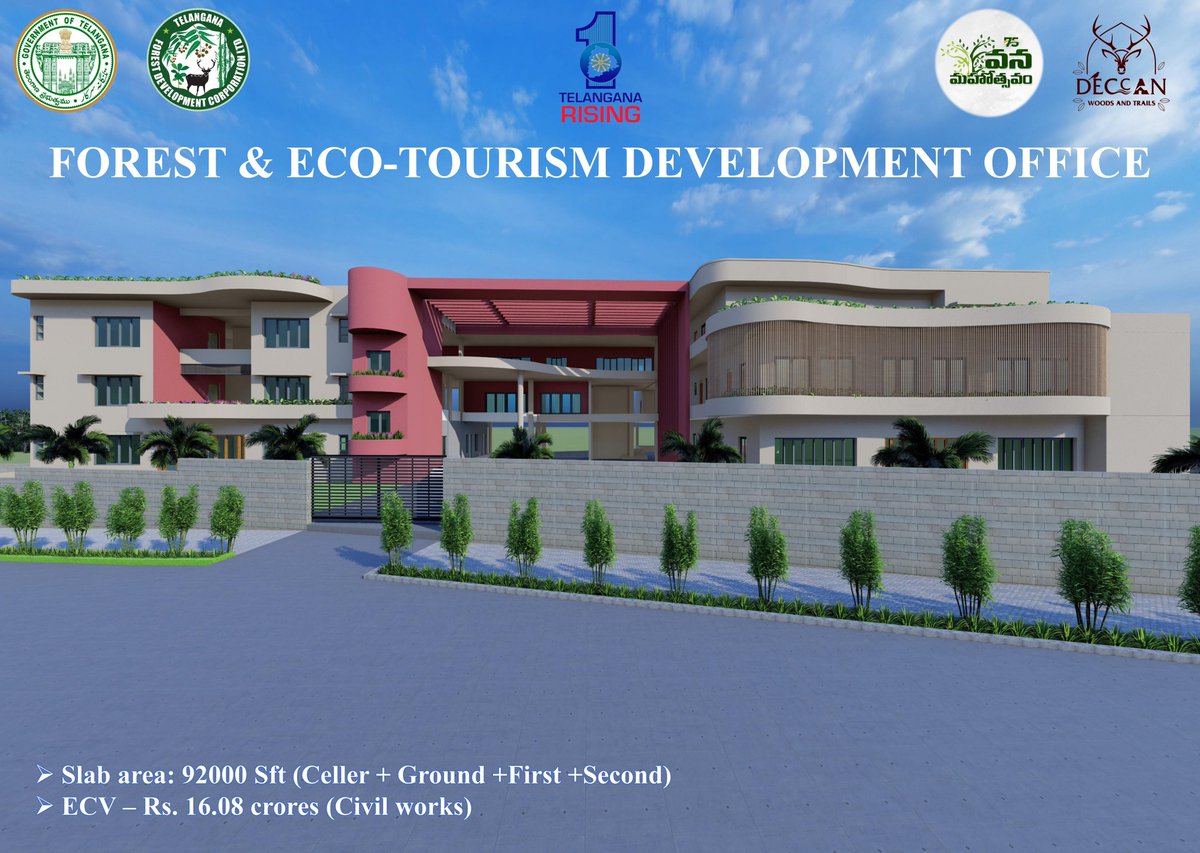 🌳🏢 Hon'ble CM Telangana inaugurated the FOREST &amp; ECO-TOURISM DEVELOPMENT OFFICE at Botanical Garden, Kothaguda, Kondapur. 🌱✨ #GreenTelangana #EcoTourism <a href="/TelanganaCMO/">Telangana CMO</a>