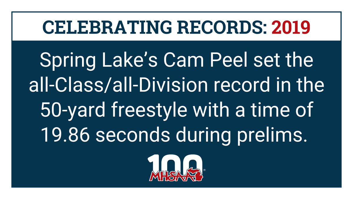 MHSAA (@mhsaa) on Twitter photo 🏊♂️ #MHSAA100 #record >> One day in 2019...
#swimming #springlake
<a href="/SLPSAthletics/">Spring Lake Athletics</a> 🏊♂️ #MHSAA100 #record >> One day in 2019...
#swimming #springlake
<a href="/SLPSAthletics/">Spring Lake Athletics</a>
