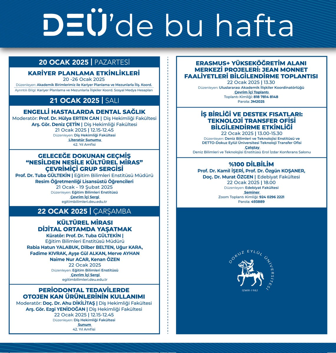 universitemDEU's tweet photo. DEÜ'de Bu Hafta https://t.co/xxSVbWvqlj