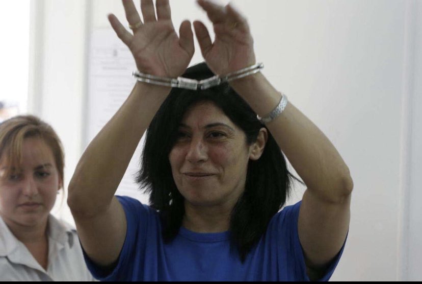 This is Palestinian communist leader Khalida Jarrar. She was kidnapped by the settler state. She was kept in solitary confinement in a windowless room and never charged with a crime. Hamas ensured she was freed from captivity. Her and thousands like her.