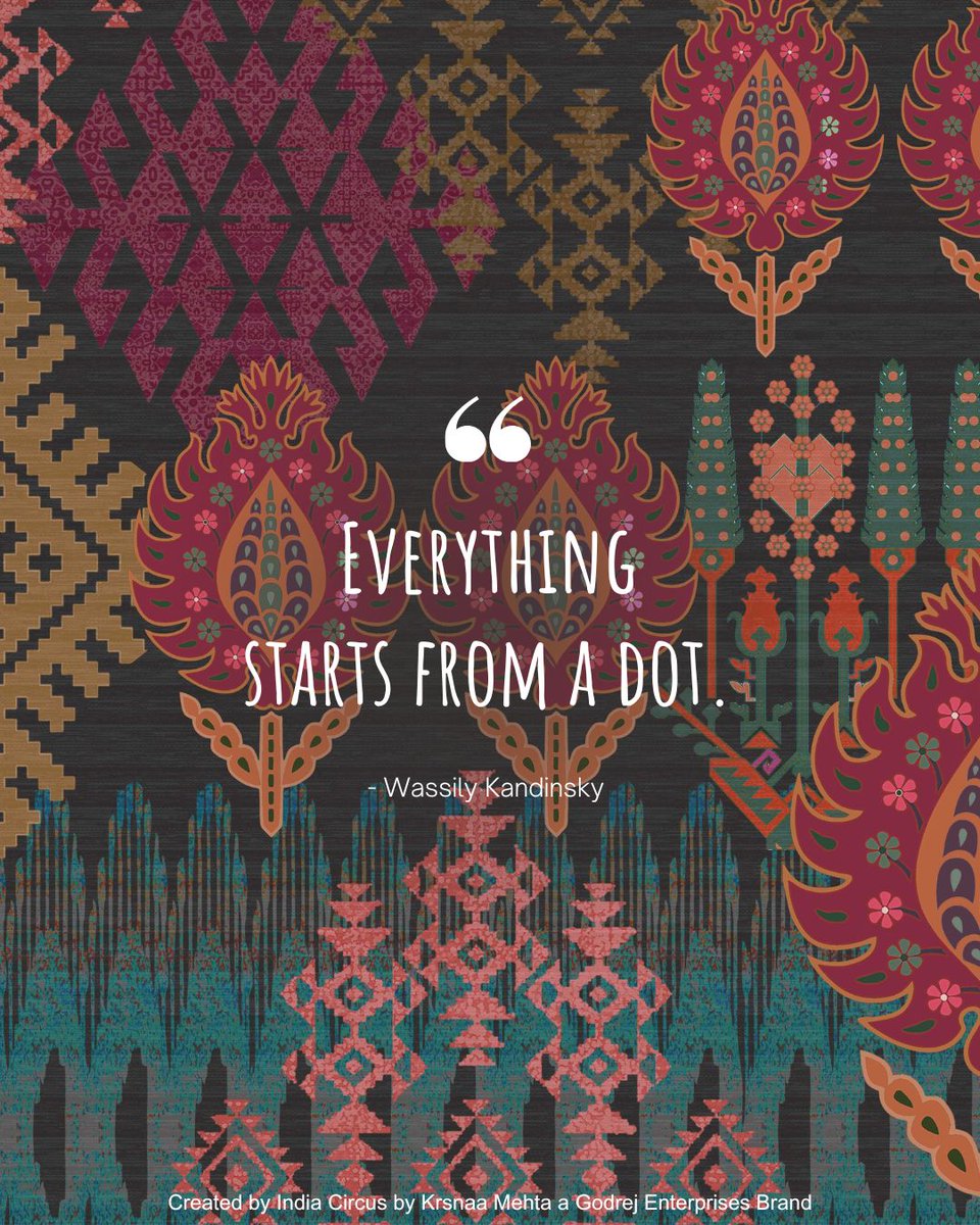 Everything starts from a Dot. ~ Wassily Kandinsky 💝