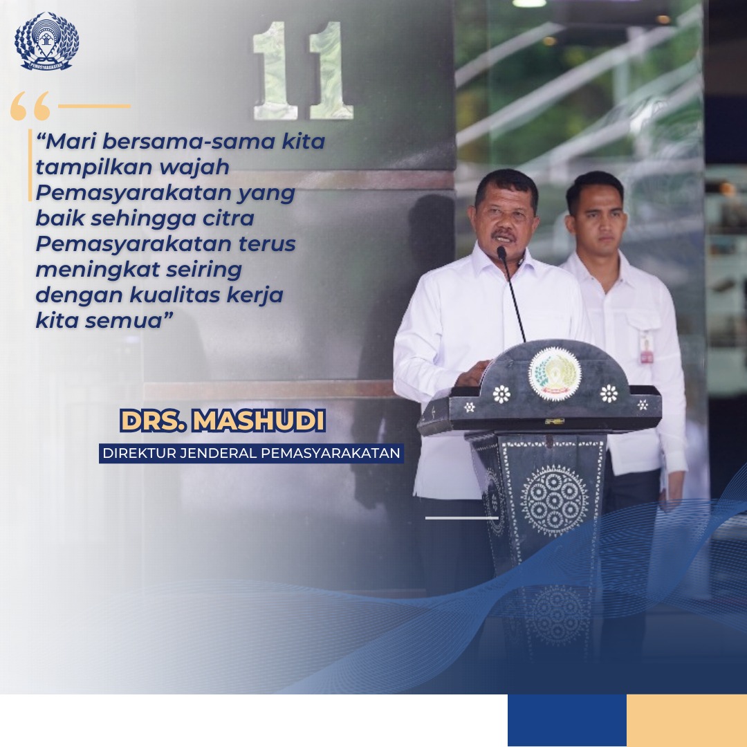 DITJEN_PAS's tweet image. Direktur Jenderal Pemasyrakatan (Ditjenpas), Mashudi, beserta jajaran pejabat dan pegawai laksanakan pencanangan Pakta Integritas dan Penandatanganan Kinerja Pimpinan Tinggi, Senin (20/1). 
#info_pas 
#ditjenpas 
#pemasyarakatan