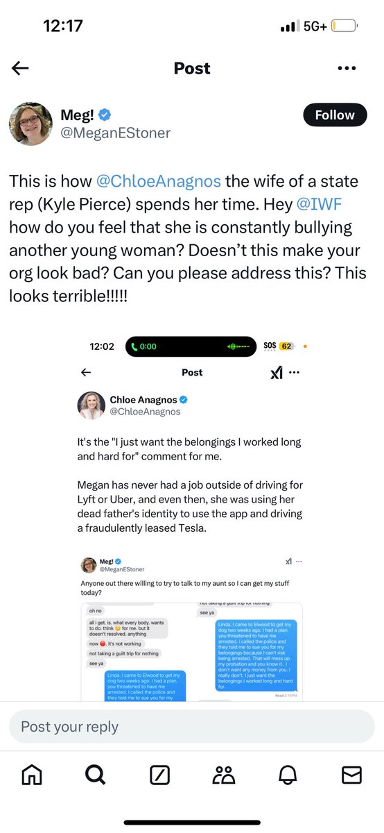 Justin Sexton 🦅 (@justinsextonin) on Twitter photo I love how <a href="/MeganEStoner/">Meg!</a> doesn’t even try to argue with Chloe’s claim that she’s never worked a day in her life. She just tries to intimidate her by bringing up her husbands position and tagging her employer. 
It’s not going to work Megan. The tweet has 0 likes. I love how <a href="/MeganEStoner/">Meg!</a> doesn’t even try to argue with Chloe’s claim that she’s never worked a day in her life. She just tries to intimidate her by bringing up her husbands position and tagging her employer. 
It’s not going to work Megan. The tweet has 0 likes.