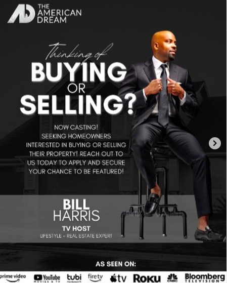 TheHarrisTeam_'s tweet photo. Who's my next feature? If you're selling real estate this year, let's talk and get your home casted to market on Emmy Nominated The American Dream TV show! Would you like to have your property/properties marketed to millions of potential buyers?

Send me a DM or email. https://t.co/WJjesWsykn