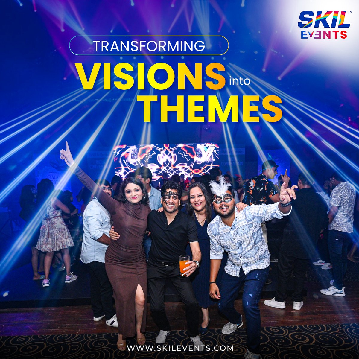 ✨ Transforming Moments into Masterpieces! ✨
At #SKILEvents, we bring your vision to life with vibrant themes &amp; seamless execution. 🎉 Let us handle the details while you enjoy the magic. Together, we create unforgettable memories! 💫
#SKILEvents #EventPerfection