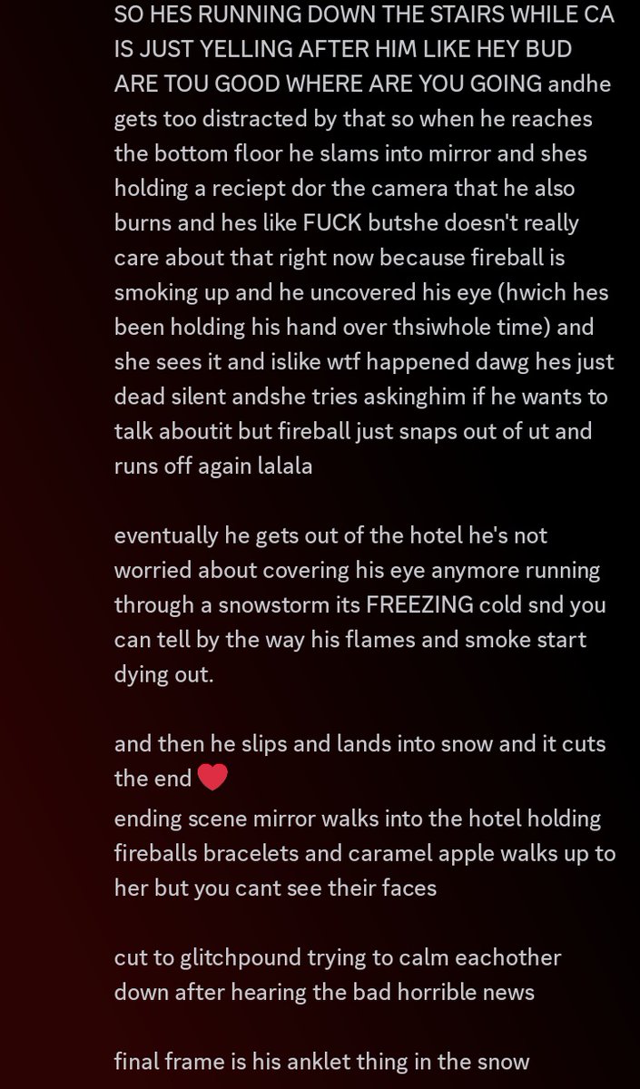 berryjokes's tweet image. since im cancelling my animatic plans for parody (fireball), heres what i did so far + the general plan!

he was going to be written VERY insecure about his eye problem, which he's actually had since he was younger. always wore contacts! both eyes. he left to get a replacement.