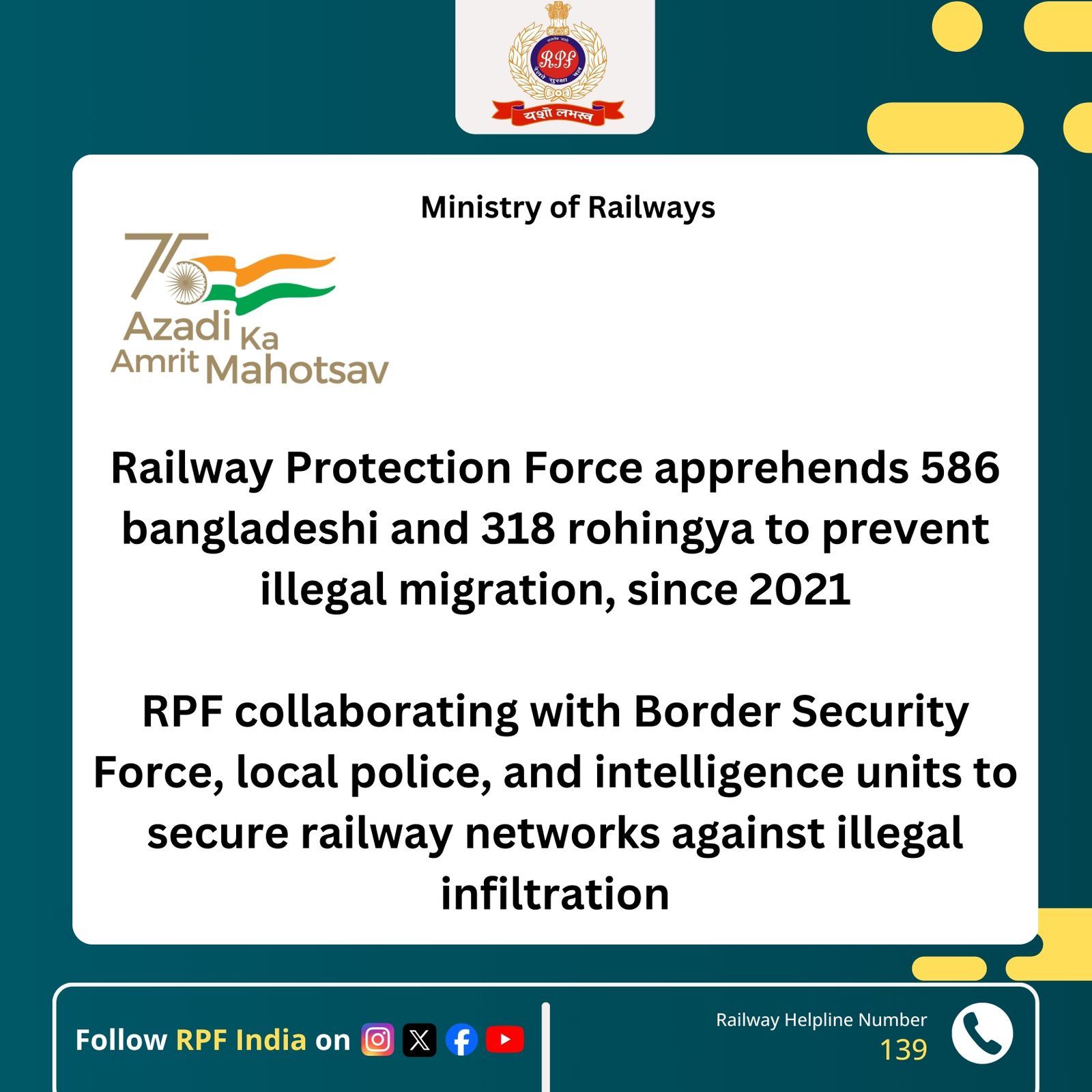 RPF INDIA on X: &ldquo;Securing Our Borders! In collaboration with 