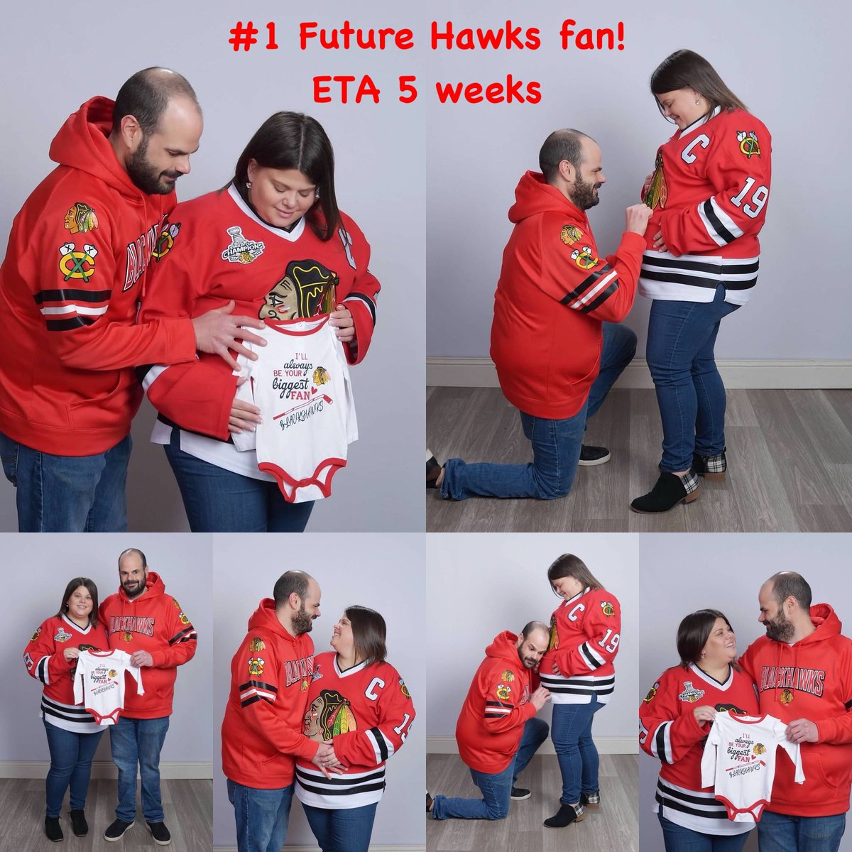 #1 Hawks fan loading…. 5 more weeks!  Could her first Hawks game happen this season!?!
 <a href="/NHLBlackhawks/">Chicago Blackhawks</a>