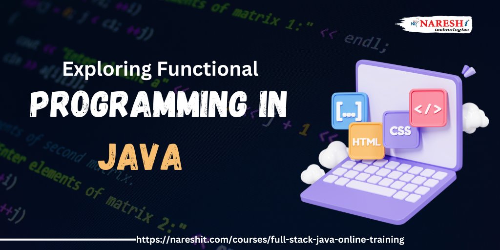 NItTejaswini's tweet image. Exploring Functional Programming in Java | NareshIT
.
.
Learn More: shorturl.at/vi8xo
#java #fullstackjava #ProgrammingInJava #javatraining #learningwithskill #javadevelopers #javascript #tutorial #TechTraining #OnlineCourses #codingchallenge #javabeginners #html #css