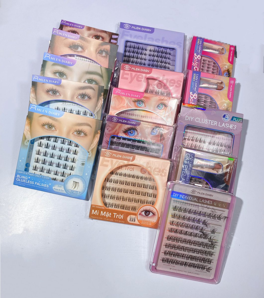 jaesxc's tweet photo. Review seluruh series individual lashes MLEN DIARY 🤍🥰

A non sponsored guide agar kalian tidak pusing mau beli bulu mata yg mana. Kali ini dilengkapi juga sama video ya!