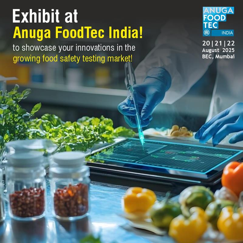 IndiaFoodtec's tweet photo. With the India food safety testing market set to grow at a CAGR of 7.40%, now is the time to showcase your innovations at Anuga FoodTec India!

 Book your stall: https://t.co/UZDILTZTfv
 2024 Post Show Report: https://t.co/pvghiwDvkm 

#AFTI2025 #FoodSafety #Showcase https://t.co/z6JoScyo9v