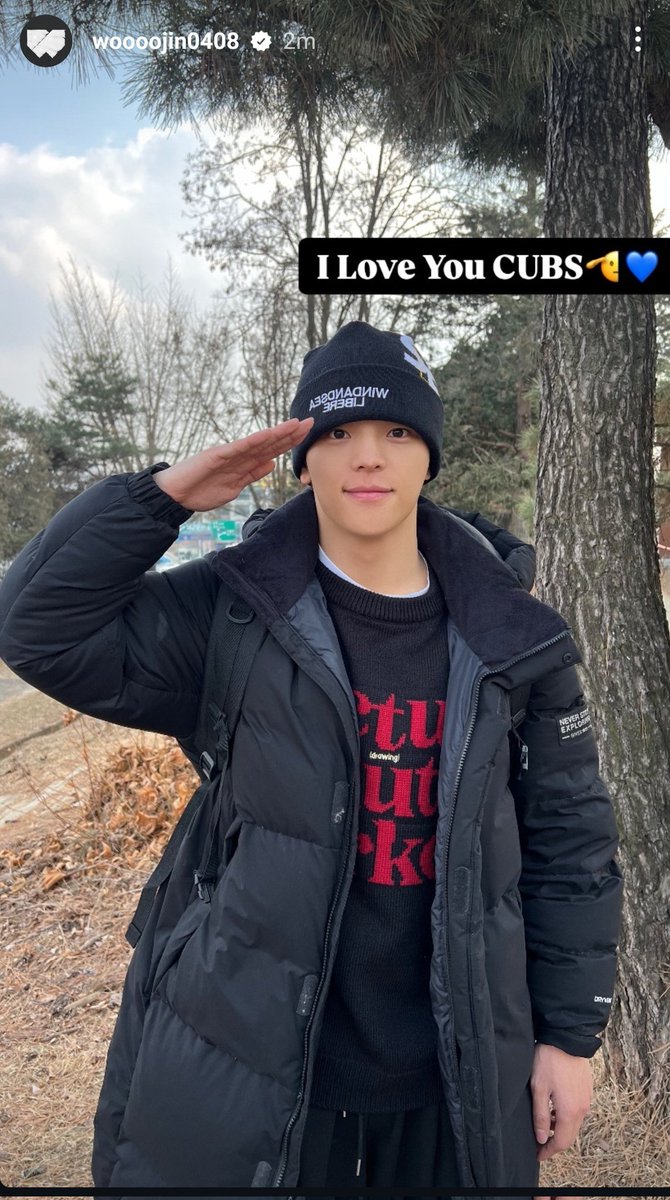 Globalkimwoojin's tweet photo. Instagram Update: 
"I love you you CUBS" 
Send him lots of love 💓 
#KIMWOOJIN
#KIMWOOJIN_CUBSWILLWAIT https://t.co/Z1Ay2Z348h