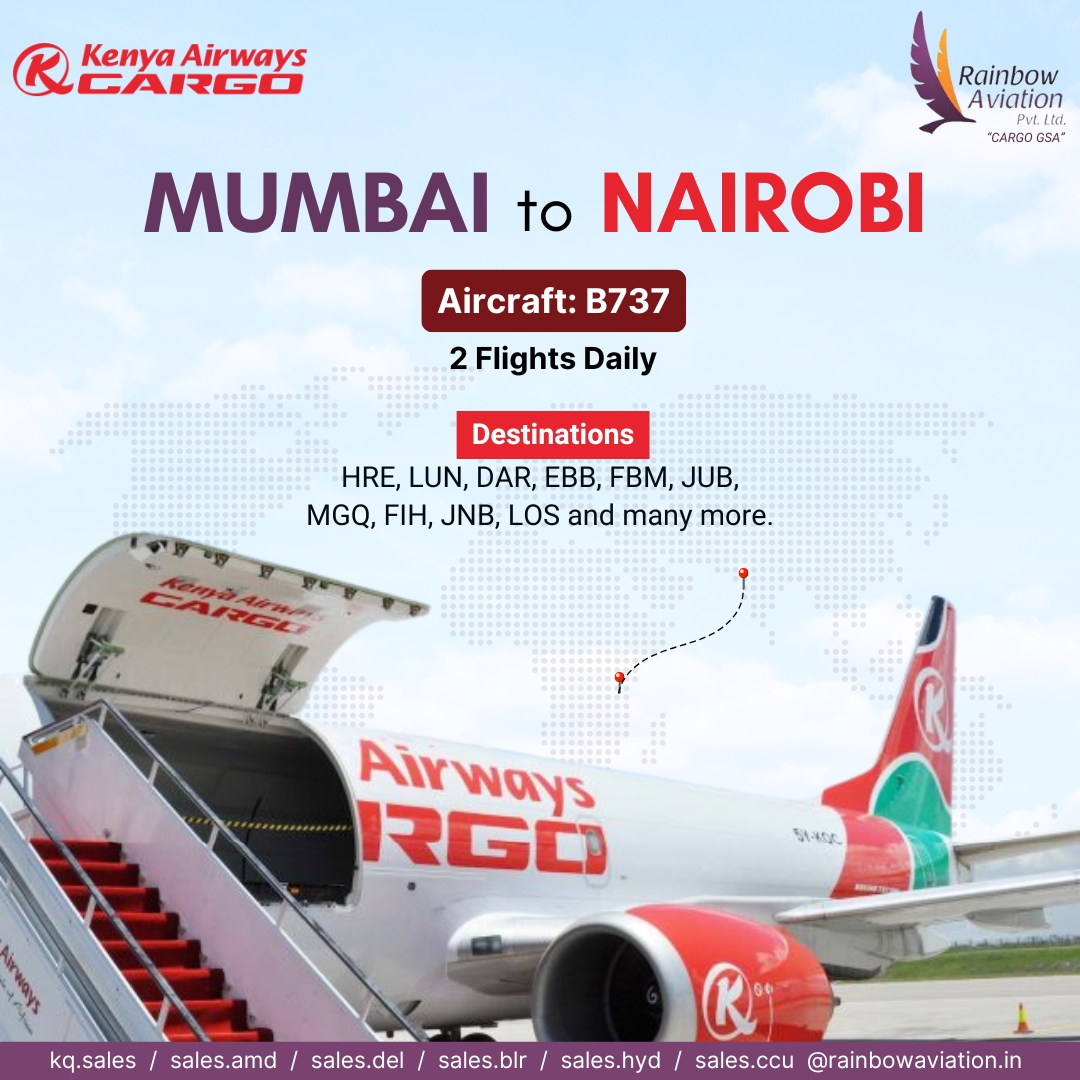 Seamless Cargo Services from #Mumbai to #Nairobi

Book your cargo now 📦

#cargogsa #gsa #gssa #aircargo #aviation #airshipments #aircargogssa #airlines #cargoairlines #kenyaairways #nairobi #mumbaitonairobi