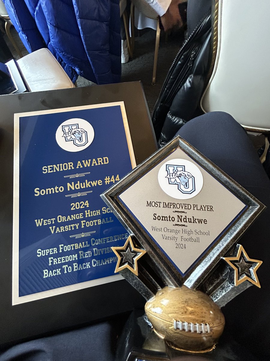Blessed to receive the back to back Freedom Red Division Champion award and Most Improved Player of the Year award! Looking to continue improving at the next level! <a href="/CoachDgrant/">Darnell Grant</a> <a href="/WestOrangeHSFB/">WestOrangeHSFootball</a> <a href="/DMFootball258/">Driven Minds</a> <a href="/wohssportsnj/">West Orange Mountaineers Sports</a>