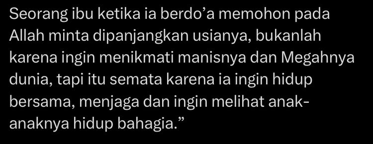 Ketahui lah…. Anakku…!?❤️