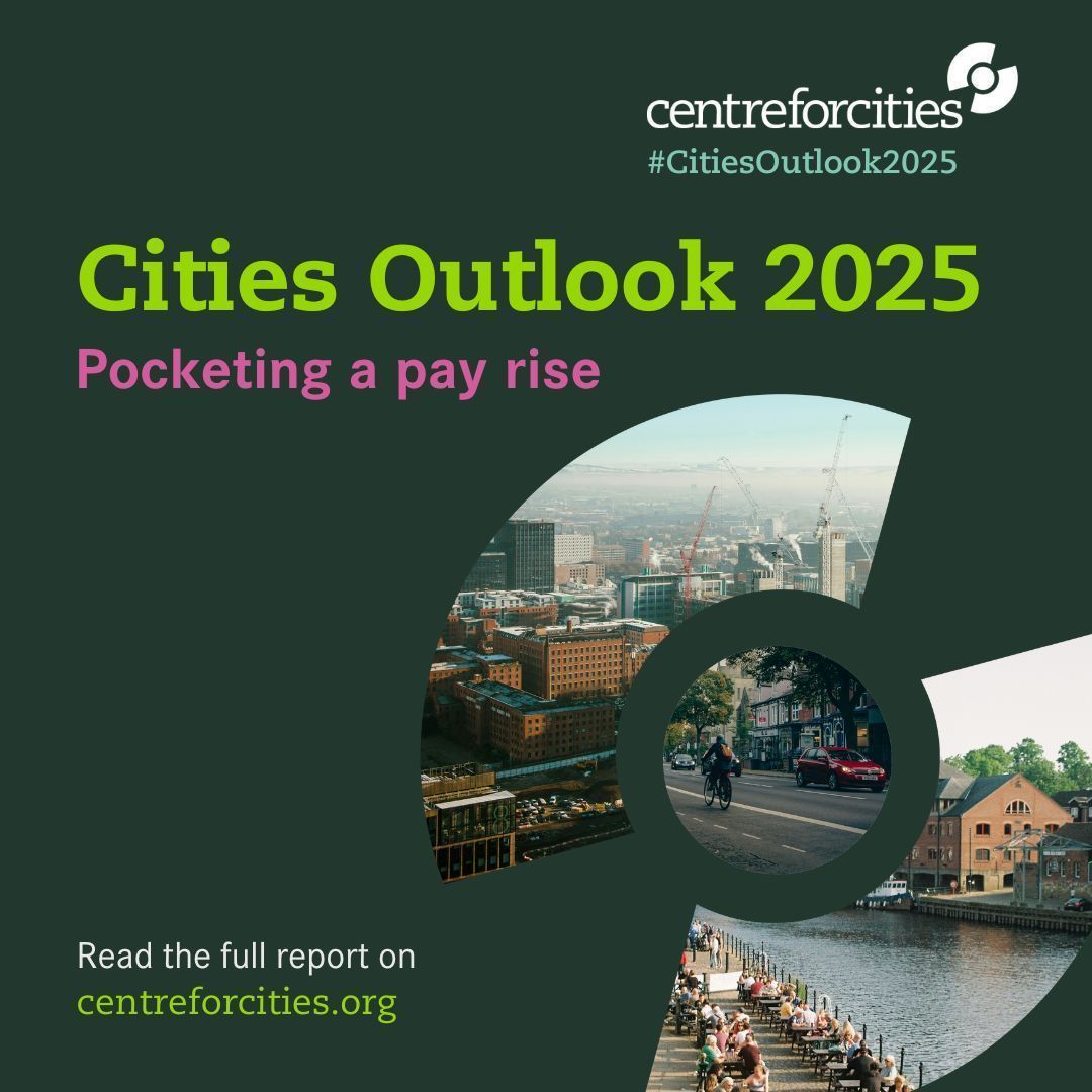 CentreforCities's tweet image. 📢#CitiesOutlook2025, our annual health check of UK cities economic performance, is out now.
🏙️🔎2025 needs to be a year of growth delivery by the Government. What must policy do to boost wages across the country?
Read the report 👇
buff.ly/3DPaUp0