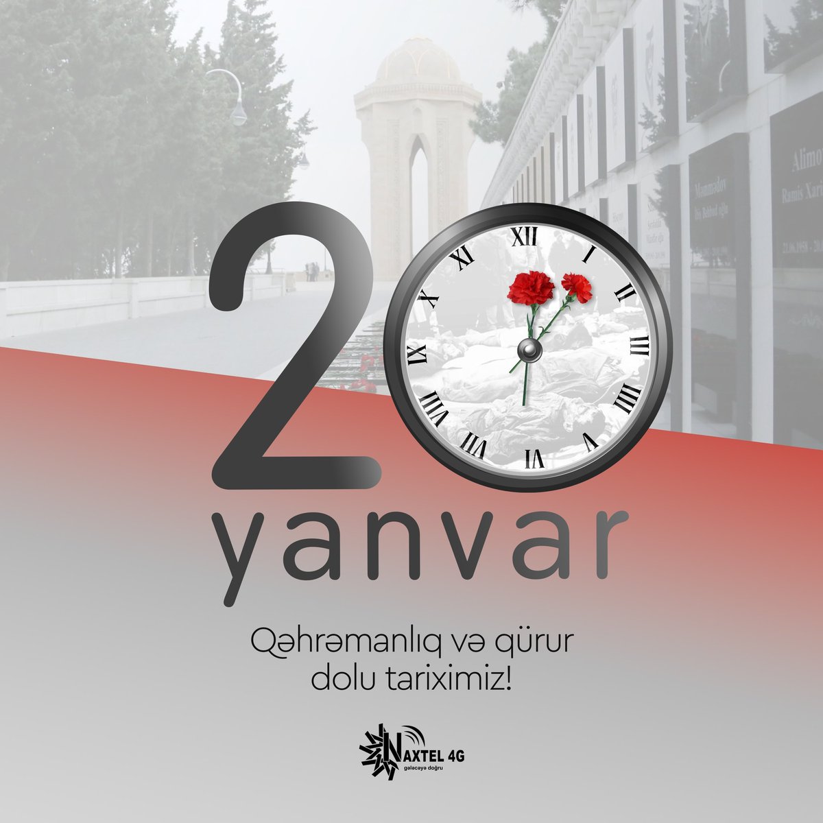 20 Yanvar - Qan yaddaşımız

1990-cı il 20 Yanvar gecəsi xalqımız azadlıq uğrunda canını fəda etdi. Bu gün şəhidlərimizin ruhu qarşısında baş əyir, onların qəhrəmanlığını ehtiramla anırıq.

Unutmadıq, unutmayacağıq!