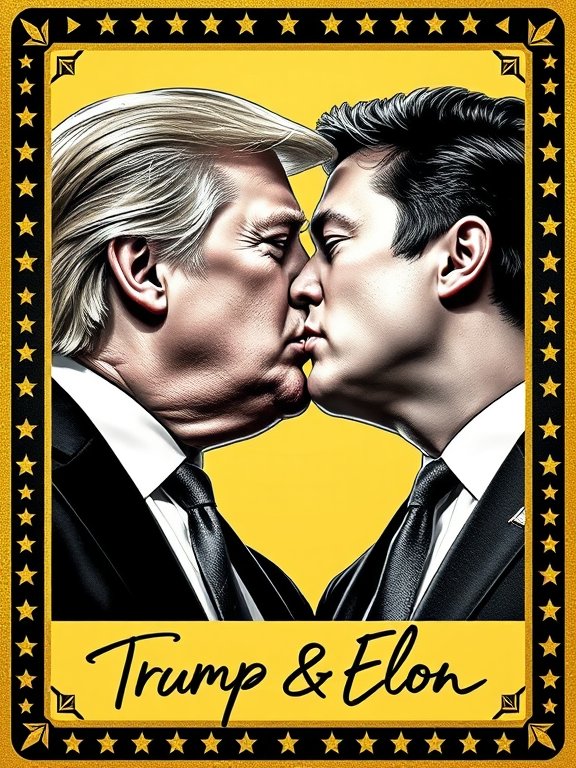 ElonKISSTrump's tweet photo. @realDonaldTrump the real meme is that that you $KISS Elon! https://t.co/2gUZoJi9Vw