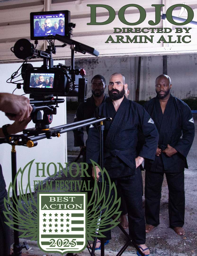 Honoring_Vets's tweet photo. DOJO. Directed by Armin Alic. the 2025 Honor Film Festival Best Action Award winner. https://t.co/9Bpa7xNtV9