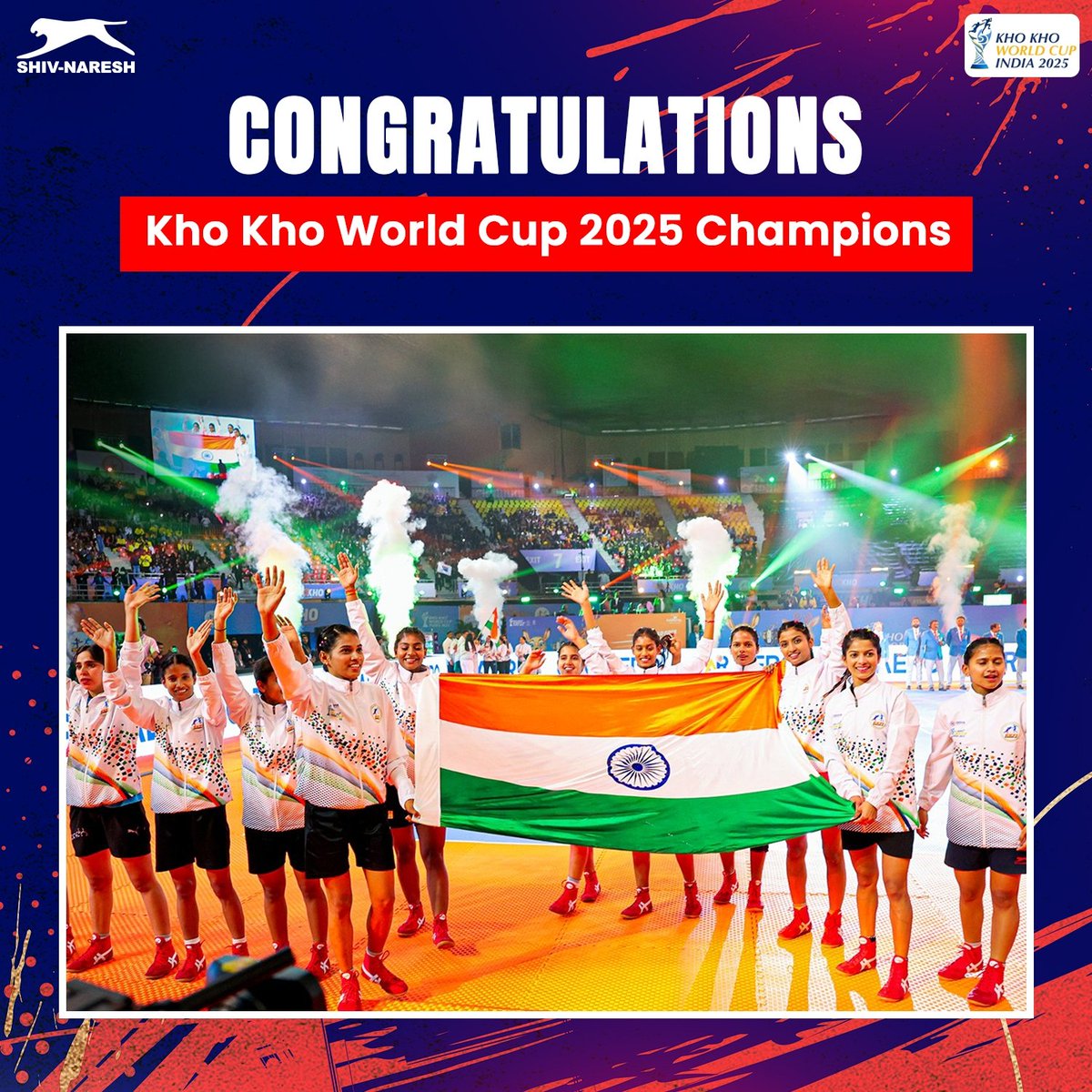 🏆 C.H.A.M.P.I.O.N.S! 🏆

A proud moment for the nation as both the Men’s and Women’s Teams of India conquer the Kho Kho World Cup 2025! 🙌👏

We, at Shiv Naresh, are honored to support these incredible athletes who’ve made history and brought glory to India. 🇮🇳

Congratulations,