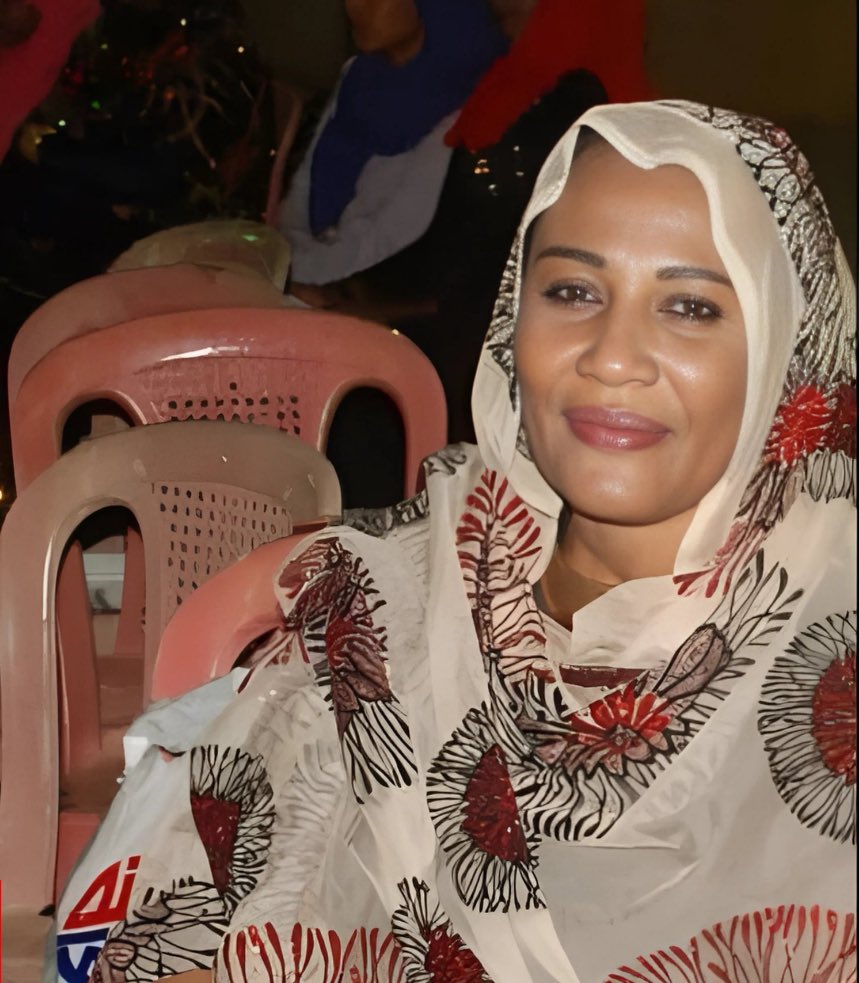 Nadia Siddiq a teacher from Khartoum North (Bahri) went to plead with RSF militiamen that they release her son. 
The militiamen chose to punish her courage of approaching them by hanging her. These are the sort of barbaric horrors this UAE sponsored militia inflicts on civilians