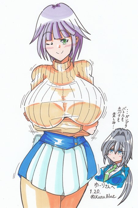 ゆーりさん(@YuuriGun)の所の明日戸 玲愛ちゃんを描きました。とても大きい子でまさか出るとは・・・ヤル気全開で描かせていただきました。家のヨミとどうぞ仲良くしてあげてください。 