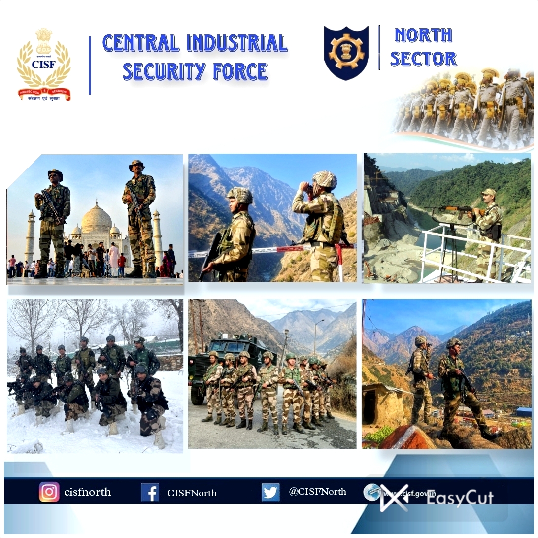 CISFNorth's tweet image. &quot;Standing firm in every challenge, come what may&quot;

Ensuring the security of nation&apos;s critical infrastructure is our top priority and a responsibility, we carry with unwavering commitment.

#CISF #ProtectionAndSecurity #NationFirst

@CISFHQrs