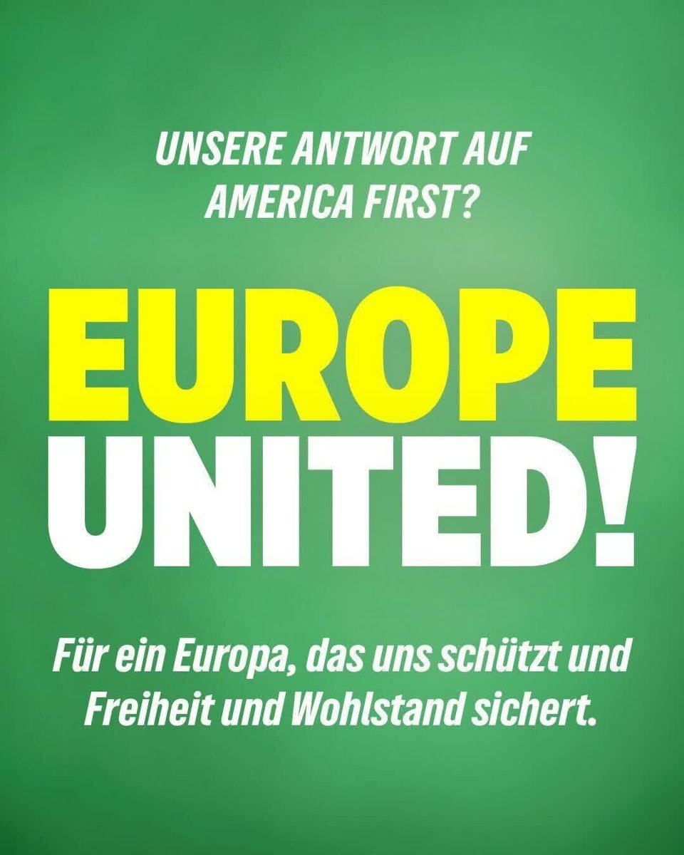TimeForSixties's tweet image. Die beste Antwort auf das "America First" von Donald Trump ist: die Kräfte eines gemeinsamen Europas bündeln. Ich habe gerade diesen Aufruf unterstützt.

Bist Du auch dabei? teilen.gruene.de/s/nCteGiZb