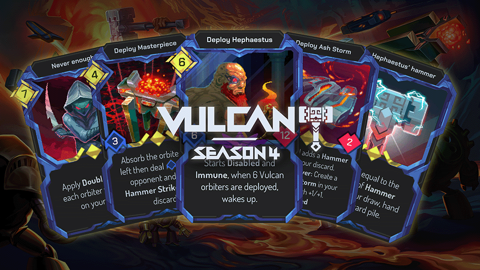 💥 Season 4 Finale: A New Year is HERE! 💥

🏆 Jan 20 - Feb 17: $1,000 prize pool for the Top 100!
🔥 Vulcan Extension is live: 63 new cards and groundbreaking mechanics.

Craft your decks, forge your strategies, and rise to the top, pilots!💪🔗More info: bit.ly/4h2pQ1A