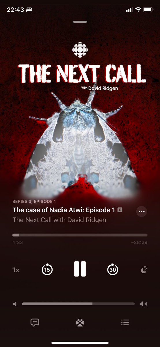 Starting the next call 
David Ridgen podcast are really good, so checking this one out