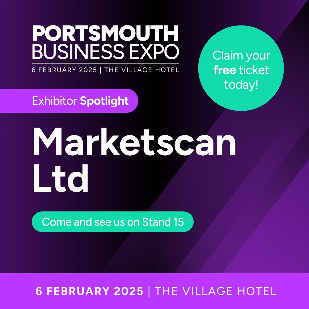 Marketscan's tweet photo. Don't miss the biggest networking event of the year in #Portsmouth on Thursday 6th February at The Village Hotel. Join us at the #PortsmouthExpo, the region's BIG event: 
https://t.co/gc1I9AHqbZ https://t.co/jmgeCvfcYf