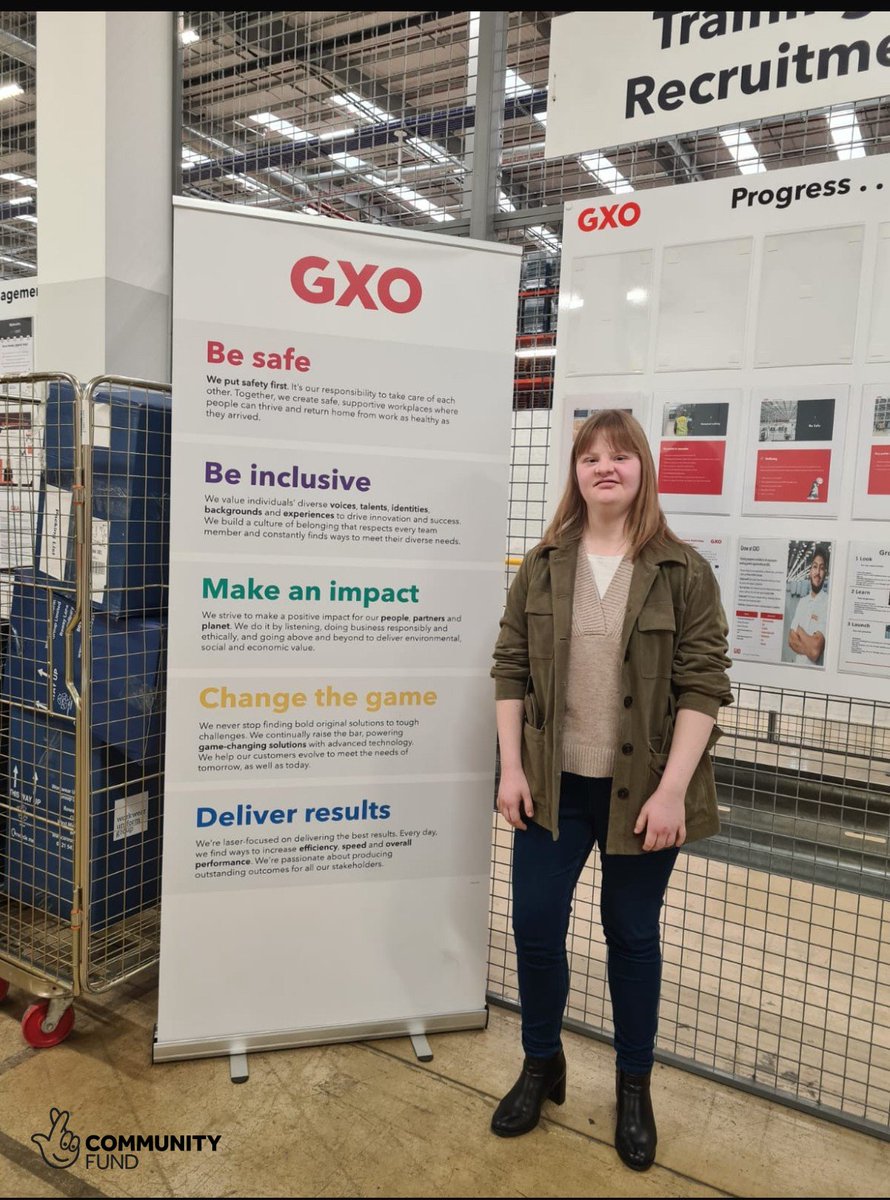We’re pleased to share that Eve will start at <a href="/GXOLogistics/">GXO</a>  in Northampton this month! 

Wishing her all the best in her new role!

Learn more about WorkFit: downs-syndrome.org.uk/our-work/servi… #WorkFit

<a href="/LucyRigby/">Lucy Rigby KC MP</a>