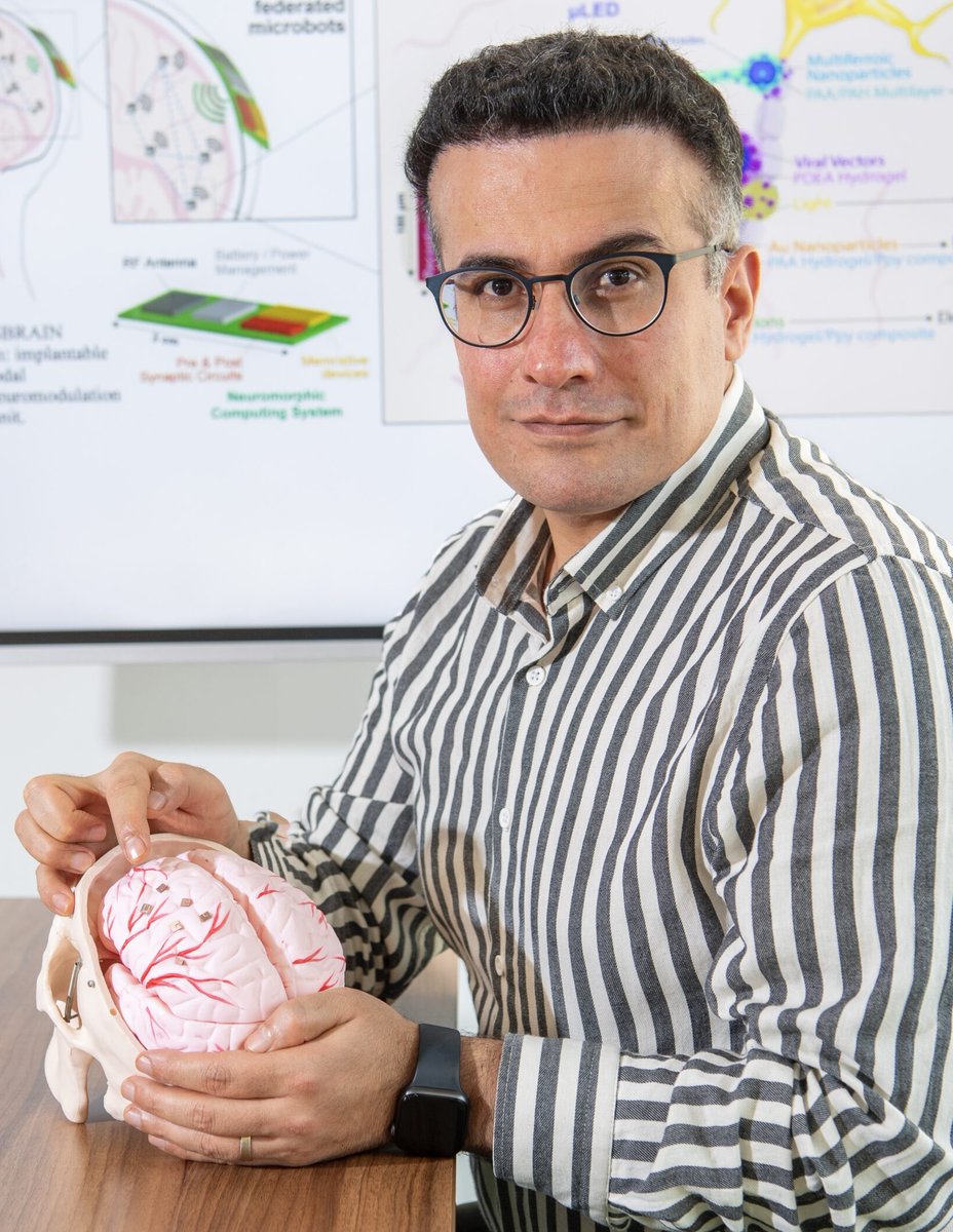 UofG News (@uofgnews) on Twitter photo A new project led by <a href="/hadihei/">Prof Hadi Heidari</a> of <a href="/UofGEngineering/">UofG Engineering</a> will investigate the potential of ‘neurobots’ to treat epilepsy, supported by £4m in new funding from <a href="/ARIA_research/">ARIA</a>.
Read more here: gla.ac.uk/news/headline_… A new project led by <a href="/hadihei/">Prof Hadi Heidari</a> of <a href="/UofGEngineering/">UofG Engineering</a> will investigate the potential of ‘neurobots’ to treat epilepsy, supported by £4m in new funding from <a href="/ARIA_research/">ARIA</a>.
Read more here: gla.ac.uk/news/headline_…