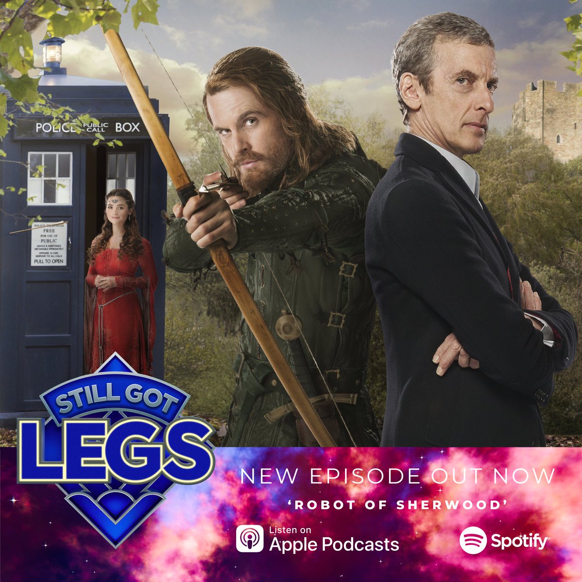 Everyone’s favourite writer returns to tell us the tale of Robin Hood and his Merry Men but with a Doccy Who twist! Is it any good… probably not. Our Discussion on ‘Robot of Sherwood’ is now available

linktr.ee/StillGotLegs