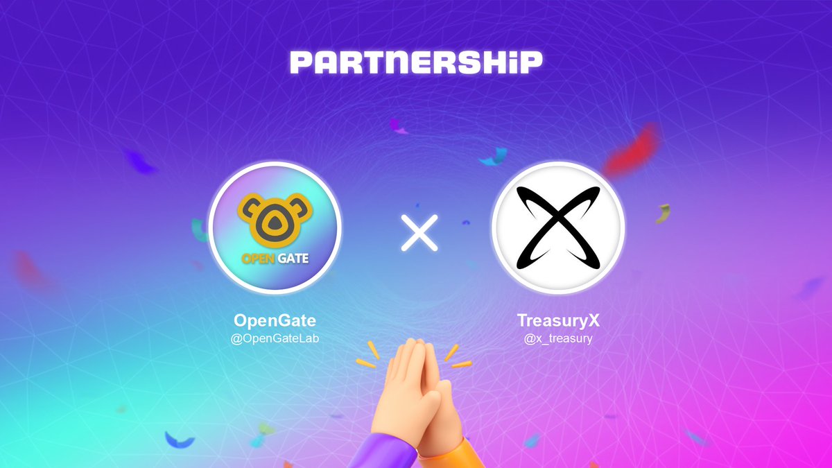 OpenGate (@opengatelab) on Twitter photo ๐Thrilled to make NEW partnership with <a href="/x_treasury/">X Treasury</a>
๐#TreasuryX is revolutionizing finance by enhancing the yield potential of high-quality tokenized RWAs with innovative DeFi solutions.
๐Together,we can bridge the gap between traditional finance and the blockchain ๐Thrilled to make NEW partnership with <a href="/x_treasury/">X Treasury</a>
๐#TreasuryX is revolutionizing finance by enhancing the yield potential of high-quality tokenized RWAs with innovative DeFi solutions.
๐Together,we can bridge the gap between traditional finance and the blockchain