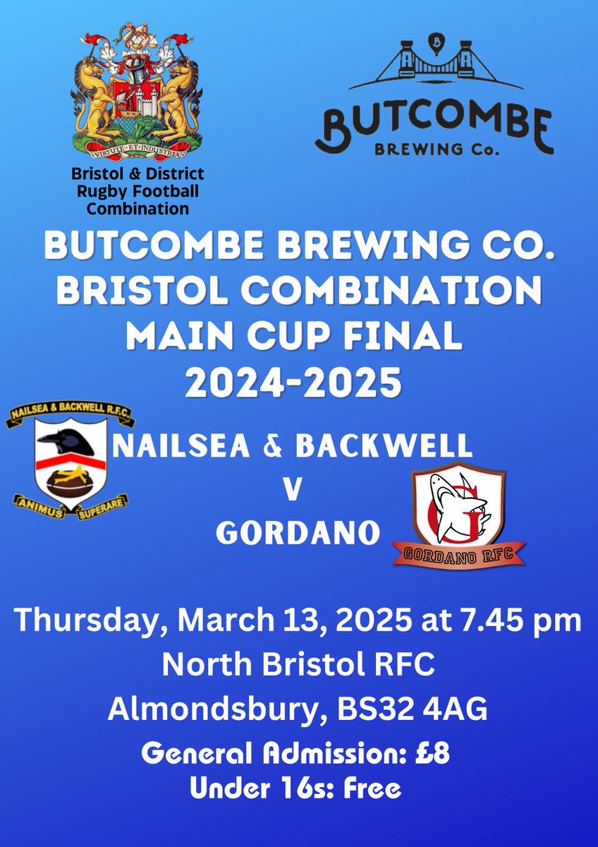 Bristol Rugby Combination Tournaments (@bandd_combocups) on Twitter photo The scene is set for the first of this season's <a href="/ButcombeBrewery/">Butcombe Brewing Co.</a> Combination Cup Finals
<a href="/BSDistrictRugby/">Bristol & District Rugby Football Combination</a> <a href="/GRFUrugby/">#GRFU</a> <a href="/swsportsnews/">South West Sports News</a> <a href="/BristolReferees/">Bristol Refs Society</a> <a href="/SomersetRFU/">Somerset County RFU</a> <a href="/SeniorBristol/">Bristol Combination Senior Representative Rugby</a> The scene is set for the first of this season's <a href="/ButcombeBrewery/">Butcombe Brewing Co.</a> Combination Cup Finals
<a href="/BSDistrictRugby/">Bristol & District Rugby Football Combination</a> <a href="/GRFUrugby/">#GRFU</a> <a href="/swsportsnews/">South West Sports News</a> <a href="/BristolReferees/">Bristol Refs Society</a> <a href="/SomersetRFU/">Somerset County RFU</a> <a href="/SeniorBristol/">Bristol Combination Senior Representative Rugby</a>