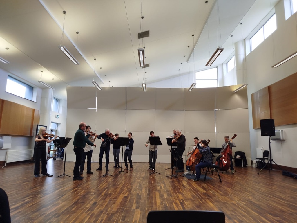 Before the festive Season, players of the Irish Chamber Orchestra joined the students in UL's MA Classical String Performance for an intensive two-day project focussed on the finer details of string ensemble playing; which culminated in this informal concert in the ICO Studio.