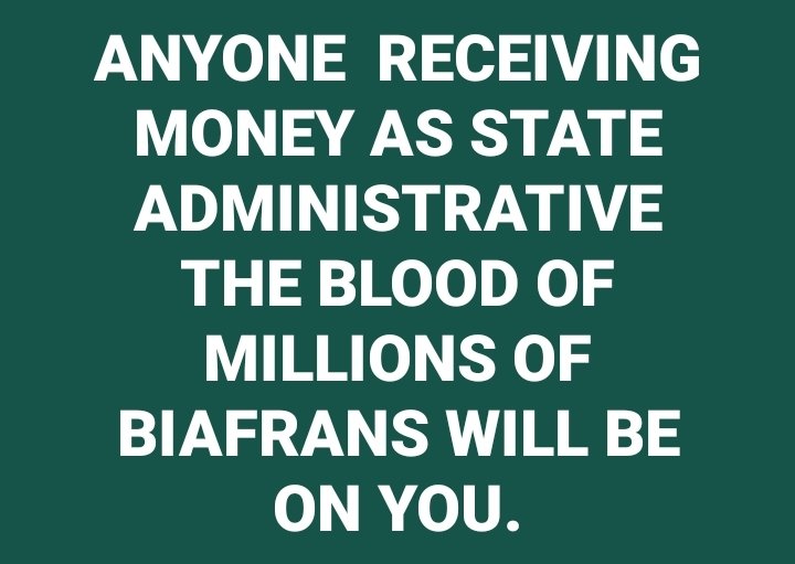 ANYONE RECEIVING MONEY FROM NKECHI BLESSING EZEOBIKA AKA NGOZI ORABUEZE THAT MONEY WILL SEND YOU TO JUDGEMENT THE BLOOD OF MILLION'S OF BIAFRANS THAT HAVE DIED WILL FIGHT YOU DAY AND NIGHT.
ISEEE ISEEE ISEEE
