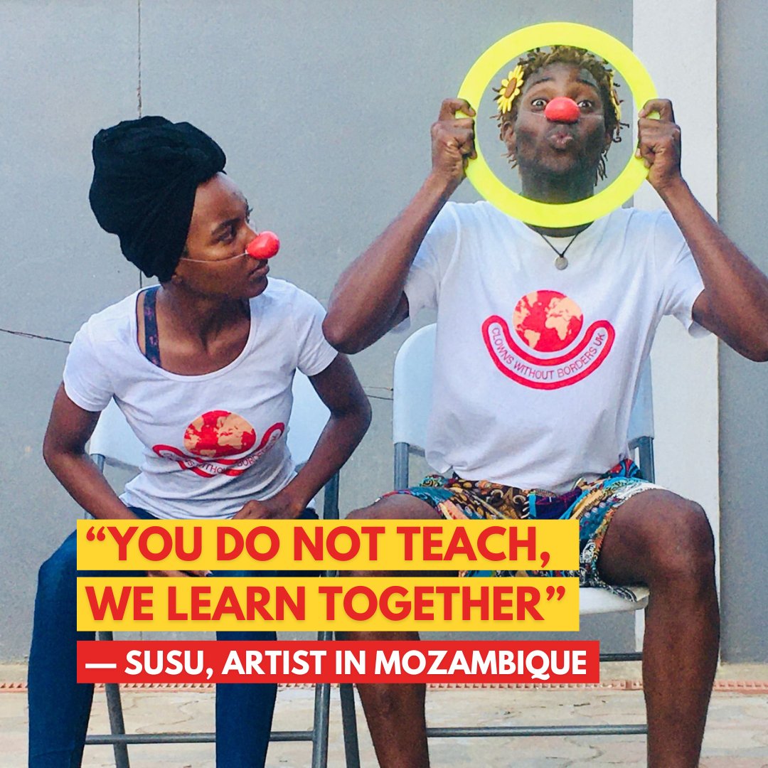 At Clowns Without Borders, our ultimate goal is to work ourselves out of a job! 

We partner with incredible local artists like Susu, supporting them to create long-term humanitarian responses in their own communities. 🌟
