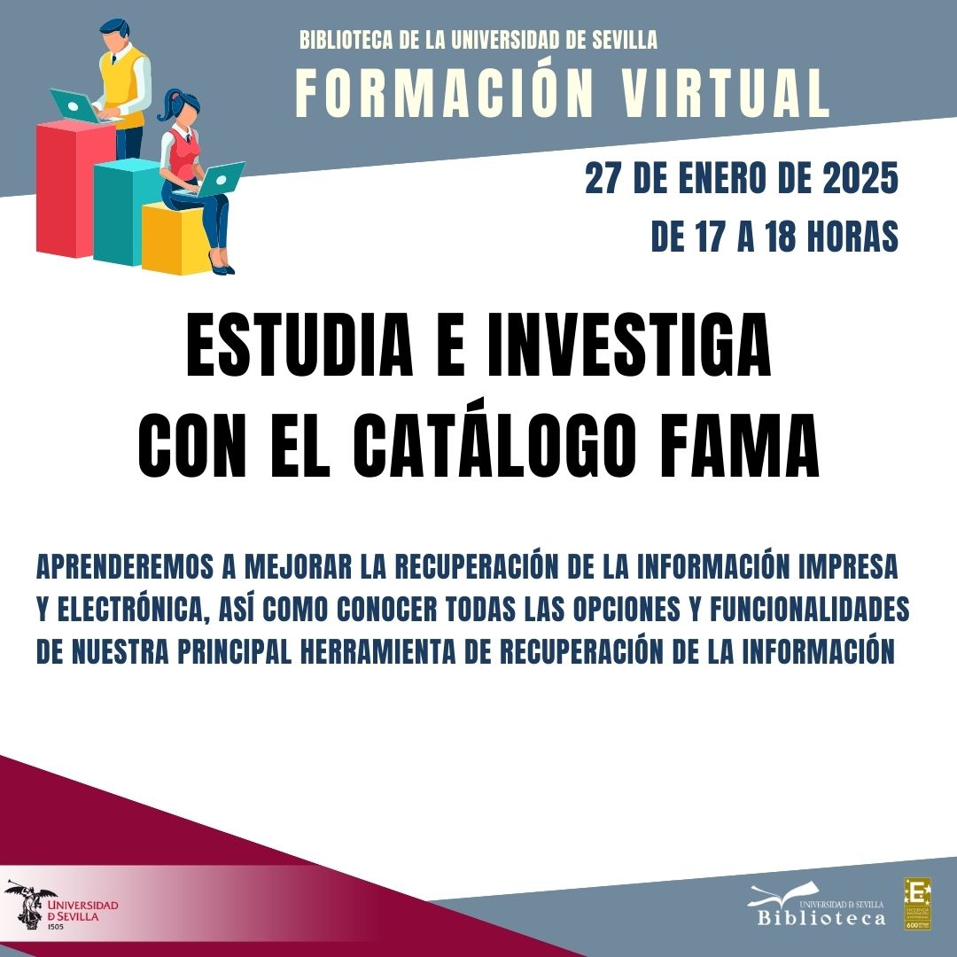 Biblioteca US (@biblioteca_us) on Twitter photo El #lunes que viene hay formación en línea para empezar la semana de la mejor manera posible.
Organizado por el CRAI Ulloa para toda la comunidad de la <a href="/unisevilla/">Universidad de Sevilla</a>
Y requiere inscripción.
27 de enero de las 17 horas
bib.us.es/ulloa/noticias… <a href="/twitCADUS/">Consejo de Alumnos US</a> <a href="/InvestigaUS/">Investigación US</a> #cursos #fama El #lunes que viene hay formación en línea para empezar la semana de la mejor manera posible.
Organizado por el CRAI Ulloa para toda la comunidad de la <a href="/unisevilla/">Universidad de Sevilla</a>
Y requiere inscripción.
27 de enero de las 17 horas
bib.us.es/ulloa/noticias… <a href="/twitCADUS/">Consejo de Alumnos US</a> <a href="/InvestigaUS/">Investigación US</a> #cursos #fama