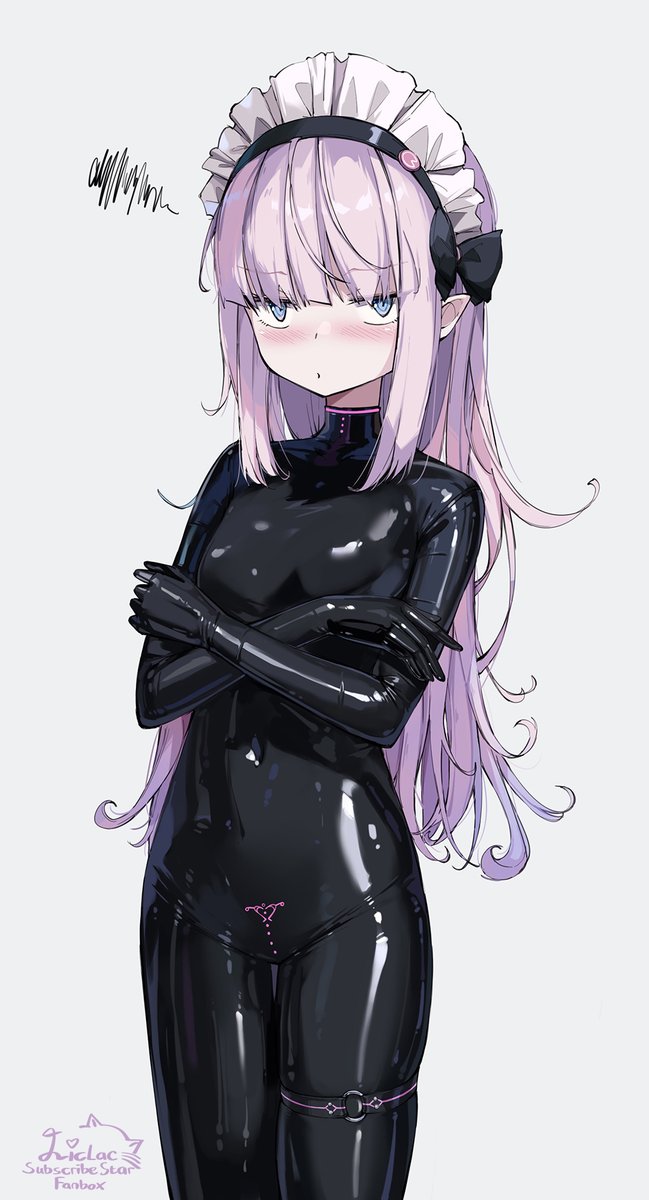 Shiny Maid・テカテカのメイド
Practice, first time drawing full bodysuit. Kind of addicting.
練習。ラバースーツを描くのが初めてです。ハマりそう～

#ラバースーツ
#Latex 