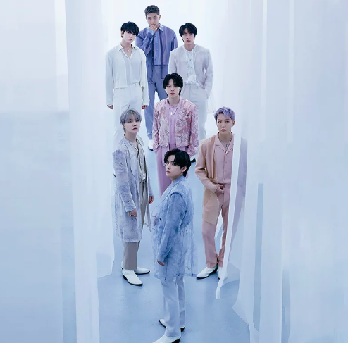 AboutMusicYT's tweet photo. BTS is set to reunite in 5 months, following Suga's discharge from the military. https://t.co/zOm4F9wTEf
