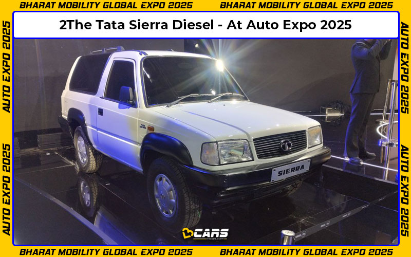 v3cars's tweet image. #Tata showcased an old school #Sierra, the OG, at the 2025 #MobilityExpo. Know more:

v3cars.com/auto-expo/tata…

#V3Cars #TataSierra #SierraDiesel #AutoExpo2025