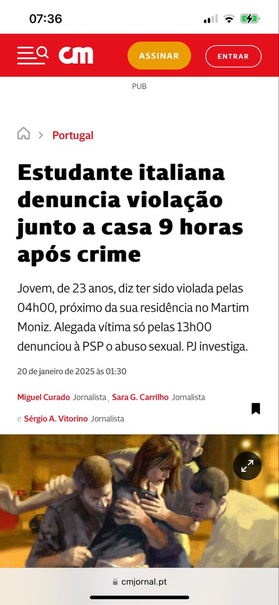 Operação “desqualificar a vítima” em andamento…