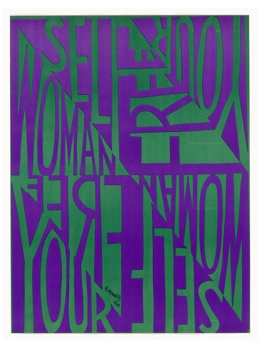 Woman free yourself, 1971,
Faith Ringgold #WomensArt