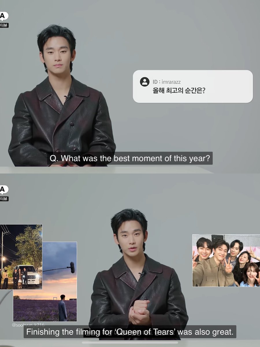 woosang1e's tweet photo. KSH: I think Queen of Tears is the first time l've watched a project I worked on as a fan, not as an actor. I was definitely a devoted viewer.

FIRST TIME GUYS!! DO YOU HEAR HIM?!! 😭😭😭😭 he is qot number 1 fans 🥹🥹🥹 https://t.co/vuOZM9hIGG
